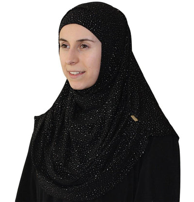 Firdevs Amirah hijab Firdevs Practical Scarf & Bonnet Raindrop Black - Modefa 