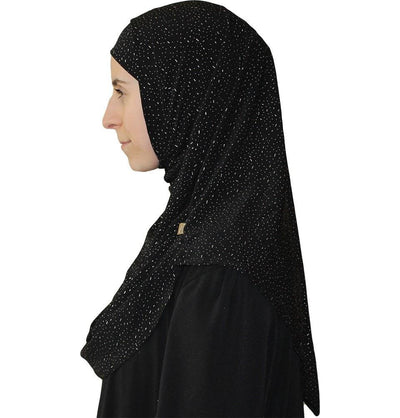 Firdevs Amirah hijab Firdevs Practical Scarf & Bonnet Raindrop Black - Modefa 