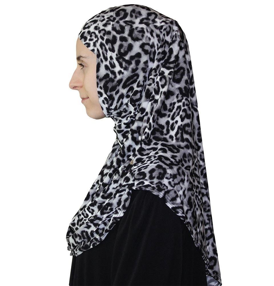 Firdevs Amirah hijab Firdevs Practical Scarf & Bonnet 020 Leopard Print - Modefa 