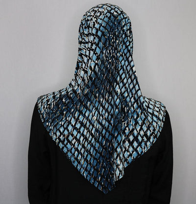 Firdevs Amirah hijab Blue Firdevs Practical Amira Hijab Lattice - Blue