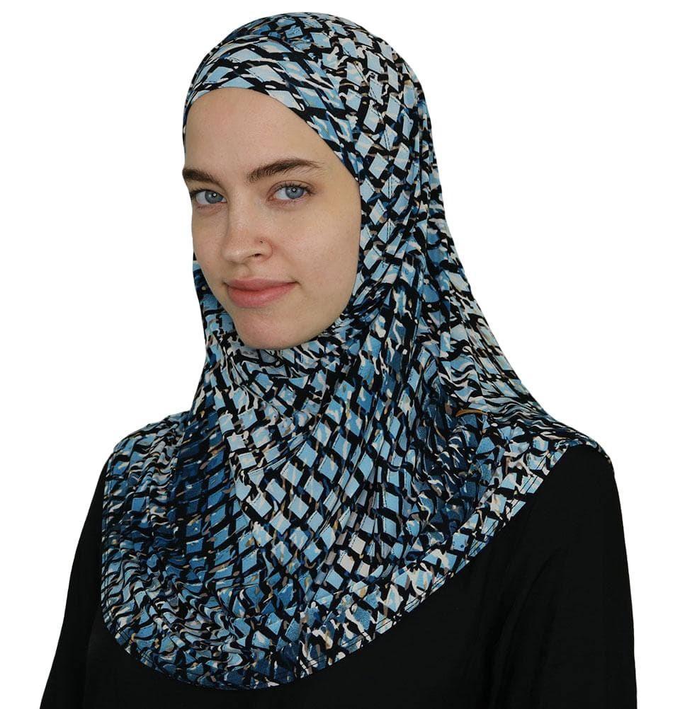 Firdevs Amirah hijab Blue Firdevs Practical Amira Hijab Lattice - Blue