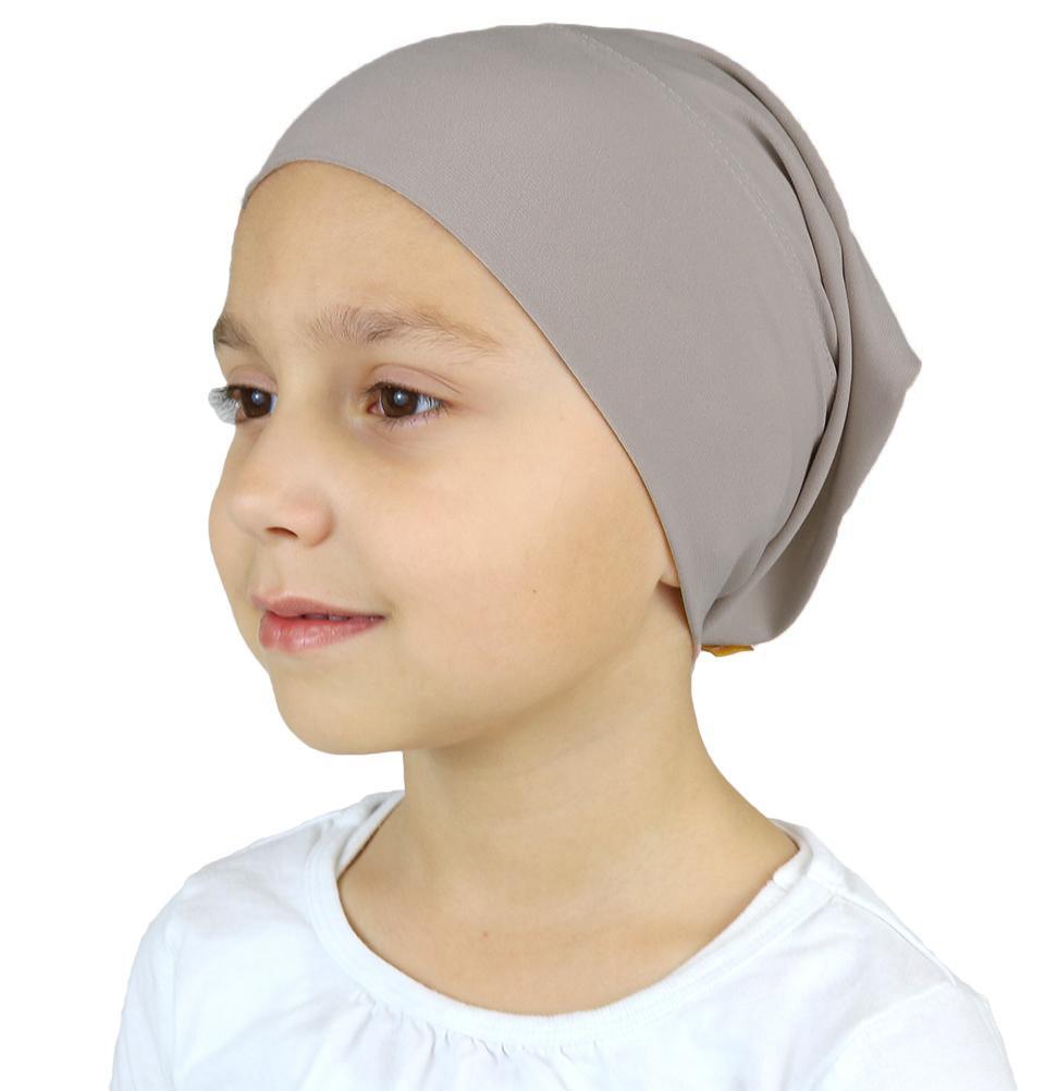 Firdevs Amirah hijab Brown Firdevs Girl's Practical Hijab Scarf & Bonnet Mink Grey
