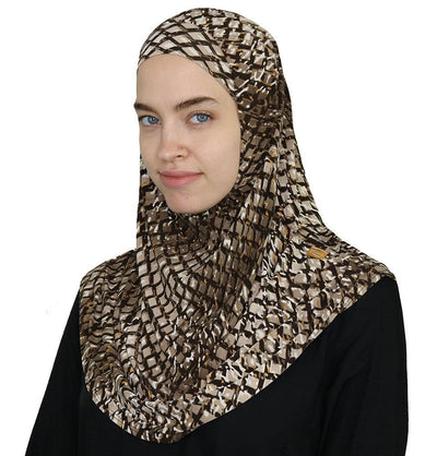 Firdevs Amirah hijab Brown Firdevs Practical Amira Hijab Lattice - Brown