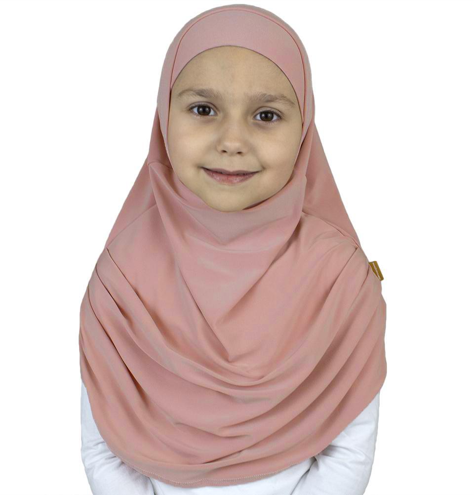 Firdevs Amirah hijab Dusty Pink Firdevs Girl's Practical Hijab Scarf & Bonnet Dusty Pink