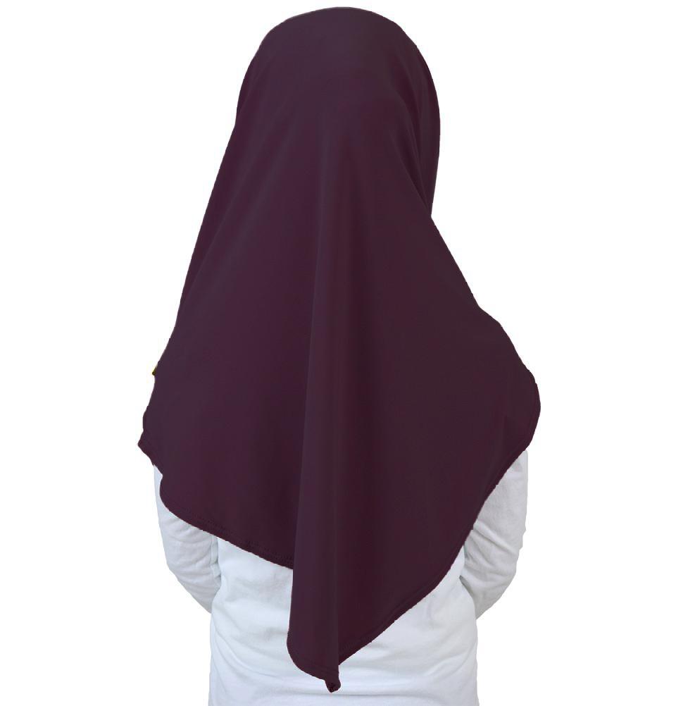 Firdevs Amirah hijab Eggplant Firdevs Girl's Practical Hijab Scarf & Bonnet Eggplant