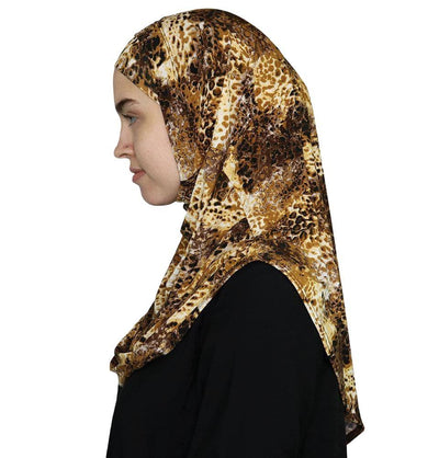 Firdevs Amirah hijab Gold/Brown Firdevs Practical Amira Hijab Safari Sunset - Gold