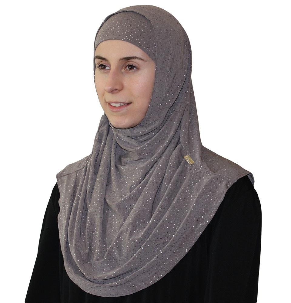 Firdevs Amirah hijab Firdevs Practical Scarf & Bonnet Raindrop Grey - Modefa 