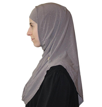 Firdevs Amirah hijab Firdevs Practical Scarf & Bonnet Raindrop Grey - Modefa 