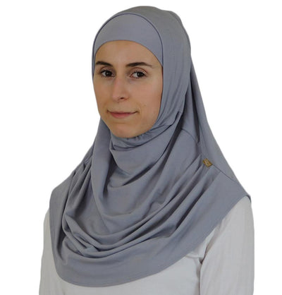 Firdevs Amirah hijab Grey Firdevs Practical Amira Hijab Medium Grey