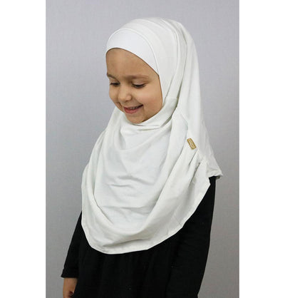 Firdevs Amirah hijab Ivory Firdevs Girl's Practical Hijab Scarf & Bonnet Ivory