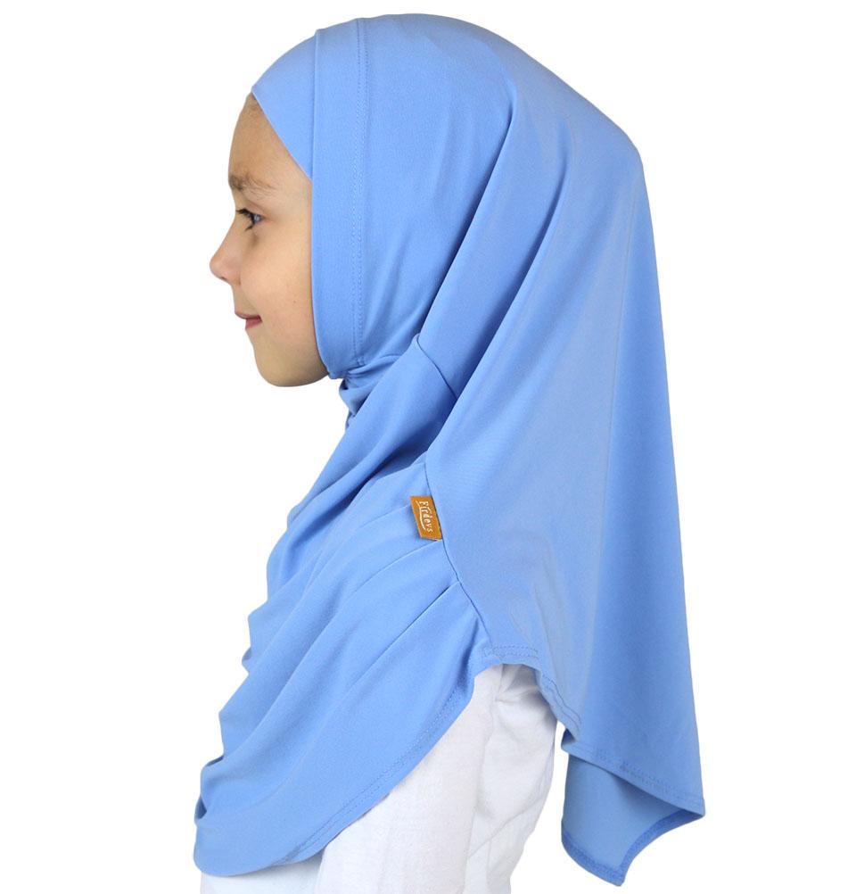 Firdevs Amirah hijab Light Blue Firdevs Girl's Practical Hijab Scarf & Bonnet Light Blue