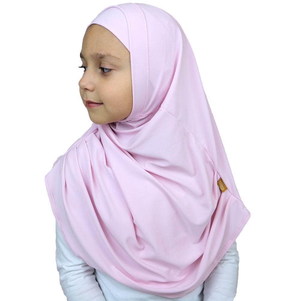 Firdevs Amirah hijab Light Pink Firdevs Girl's Practical Hijab Scarf & Bonnet Light Pink