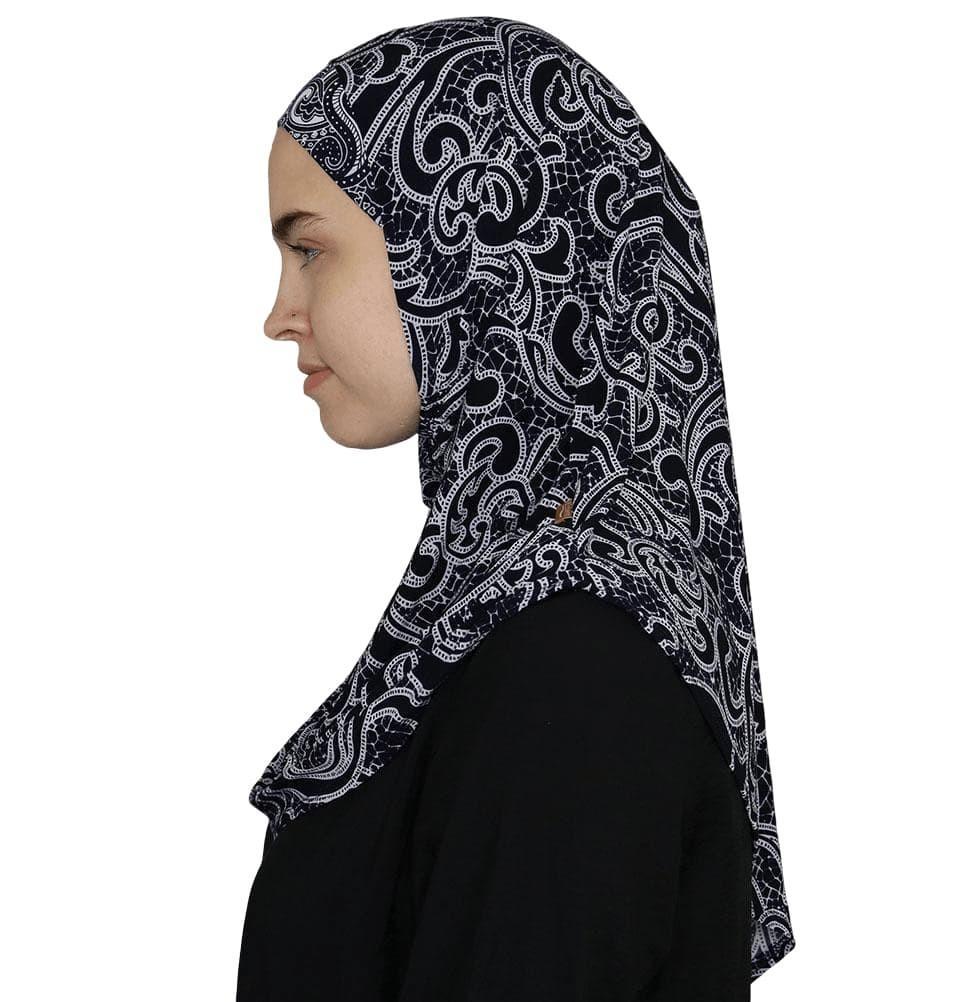 Firdevs Practical Amira Hijab Mosaic Midnight Blue