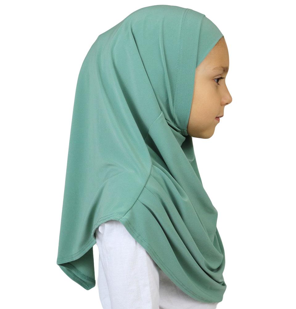 Firdevs Amirah hijab Mint Jade Firdevs Girl's Practical Hijab Scarf & Bonnet Mint Jade