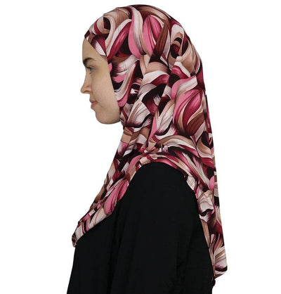 Firdevs Practical Amira Hijab Modern Curves - Pink/Beige