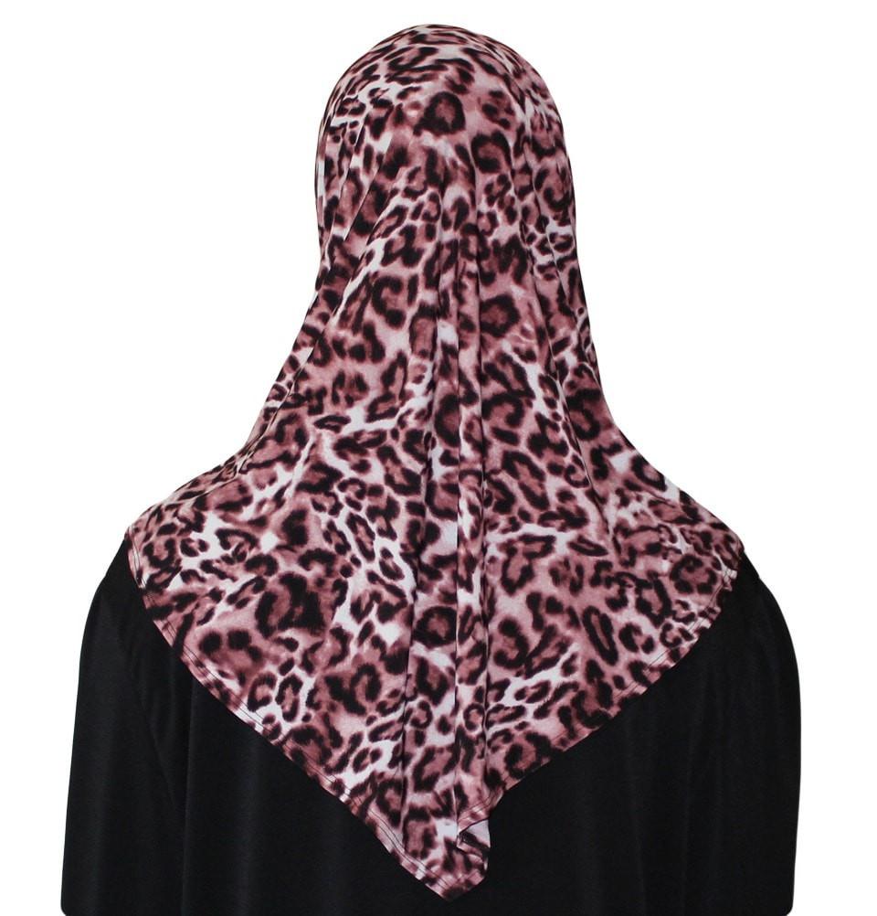 Firdevs Practical Scarf & Bonnet Leopard Pink