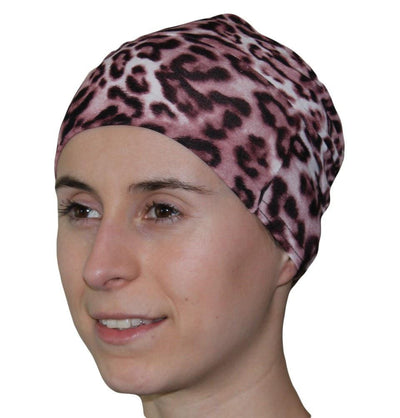 Firdevs Amirah hijab Firdevs Practical Scarf & Bonnet Leopard Pink - Modefa 