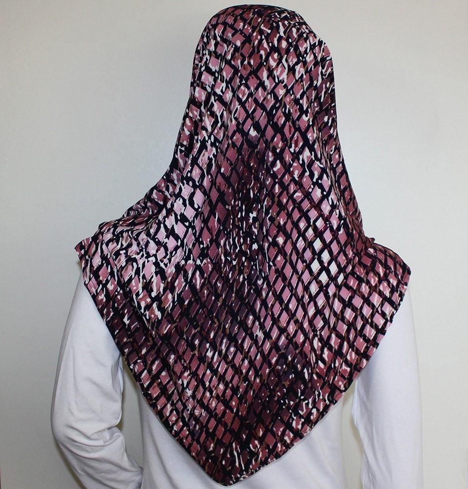 Firdevs Amirah hijab Firdevs Practical Scarf & Bonnet 020 Pink Lattice - Modefa 