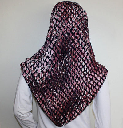 Firdevs Amirah hijab Firdevs Practical Scarf & Bonnet 020 Pink Lattice - Modefa 