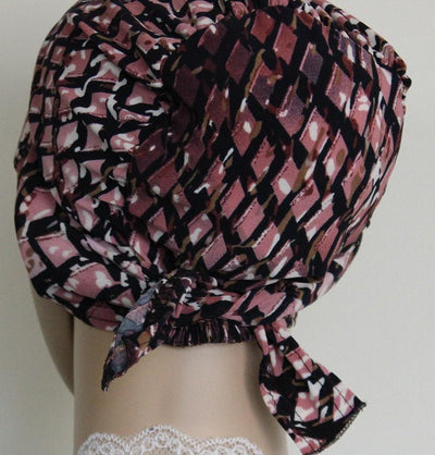 Firdevs Amirah hijab Firdevs Practical Scarf & Bonnet 020 Pink Lattice - Modefa 