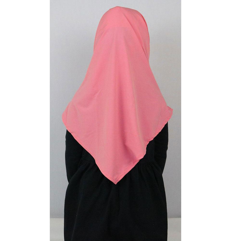 Firdevs Girl's Practical Hijab Scarf & Bonnet Pink