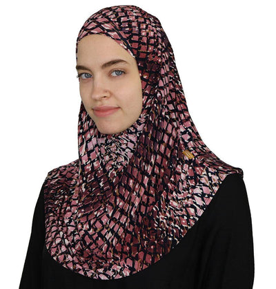 Firdevs Practical Amira Hijab Lattice - Pink