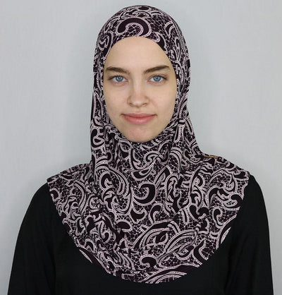 Firdevs Practical Amira Hijab Mosaic Plum