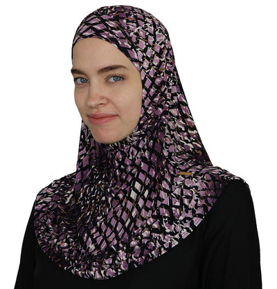 Firdevs Practical Amira Hijab Lattice - Purple