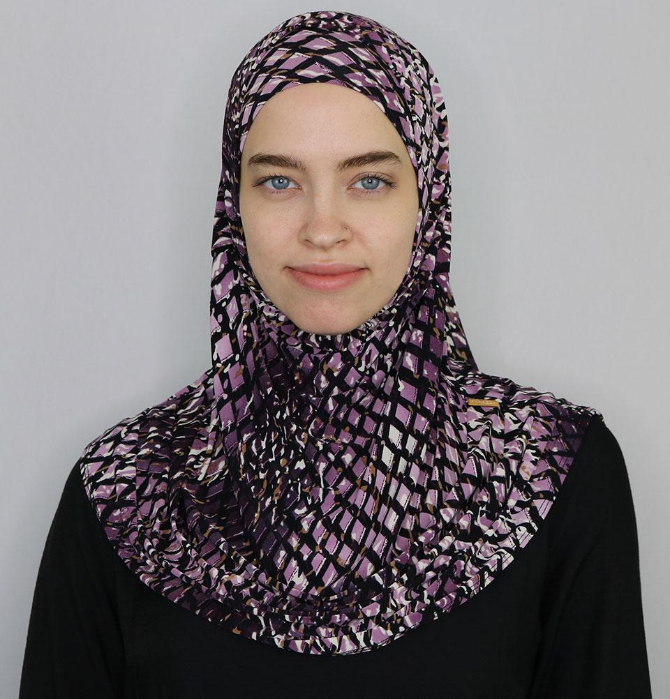 Firdevs Practical Amira Hijab Lattice - Purple