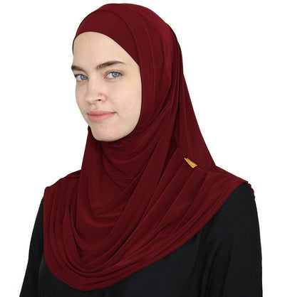 Firdevs Amirah hijab Red Firdevs Practical Amira Hijab Dark Red