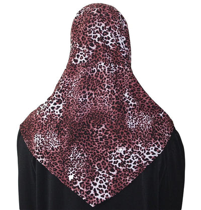 Firdevs Amirah hijab Firdevs Practical Hijab Scarf & Bonnet Leopard Red - Modefa 