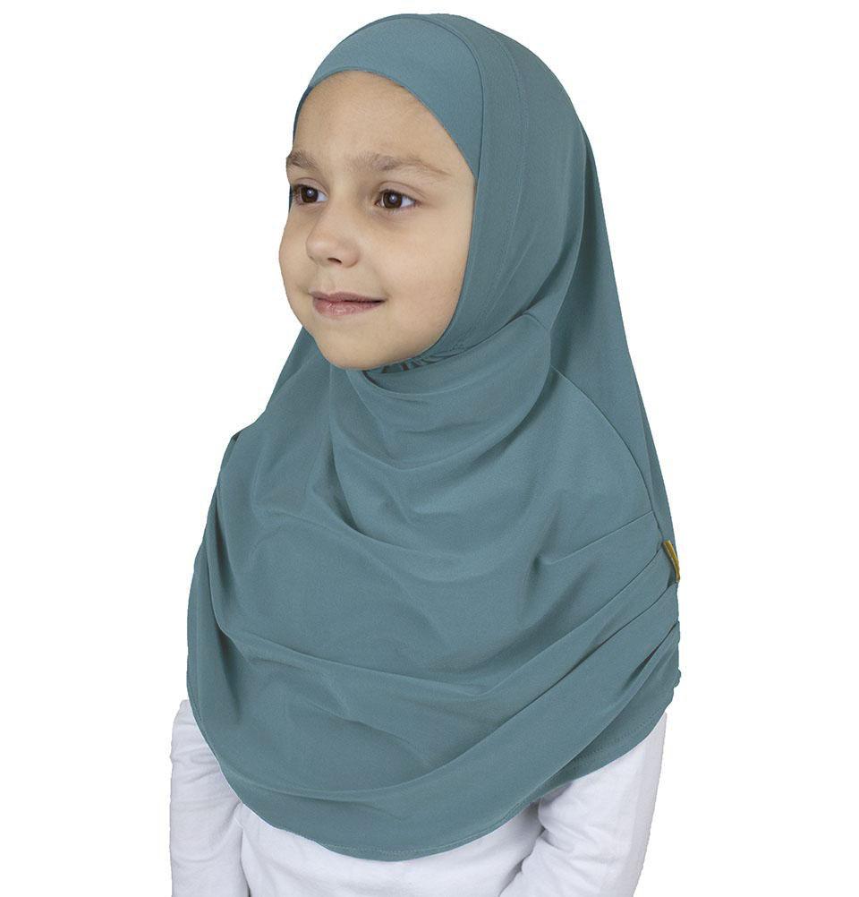 Firdevs Amirah hijab Slate Blue Firdevs Girl's Practical Hijab Scarf & Bonnet Slate Blue