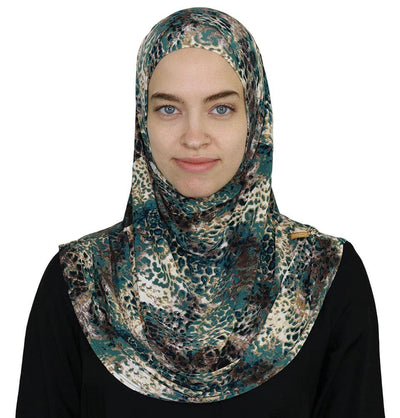 Firdevs Practical Amira Hijab Safari Oasis - Teal