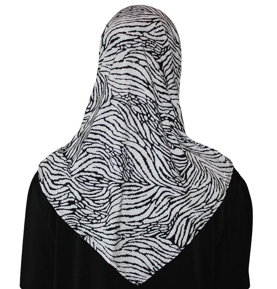 Firdevs Amirah hijab White / Black Firdevs Practical Amira Hijab Zebra White Black