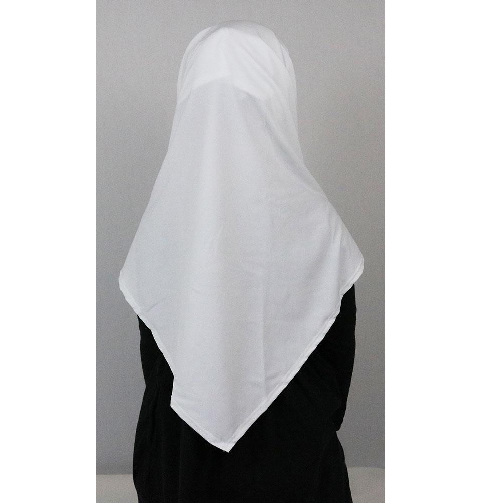 Firdevs Amirah hijab White Firdevs Girl's Practical Hijab Scarf & Bonnet White