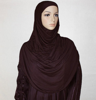 Firdevs Dress Amade Women's One-Piece Prayer Dress Brown Abaya Gift Set - Modefa 