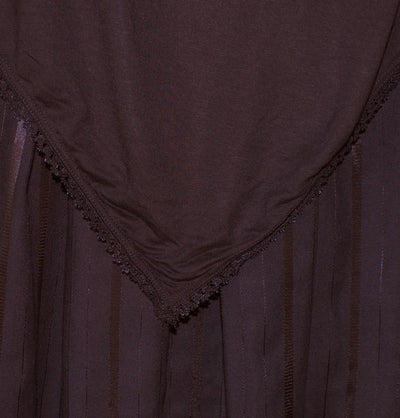 Firdevs Dress Amade Women's One-Piece Prayer Dress Brown Abaya Gift Set - Modefa 