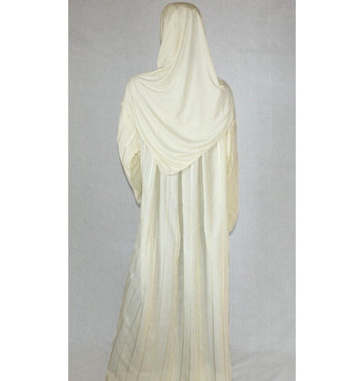 Firdevs Dress Amade Women's One-Piece Prayer Dress Creme Abaya Gift Set - Modefa 