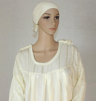 Firdevs Dress Amade Women's One-Piece Prayer Dress Creme Abaya Gift Set - Modefa 