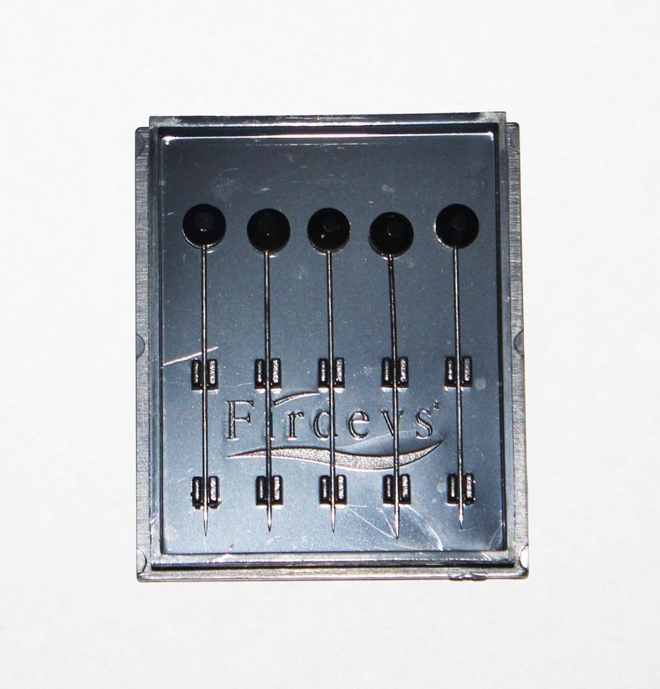 Firdevs Hijab Pins Black Firdevs Rhinestone Jewel Luxury Hijab Pins Set of 5 - Black