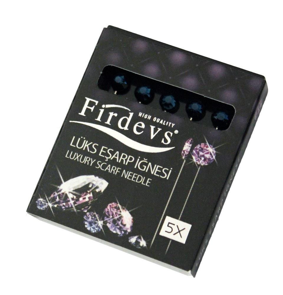 Firdevs Hijab Pins Firdevs Rhinestone Jewel Luxury Hijab Pins Set of 5 - Midnight Teal - Modefa 
