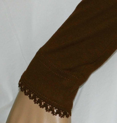 Firdevs Sleeves Firdevs Long Jersey Lace Arm Sleeves Brown - Modefa 