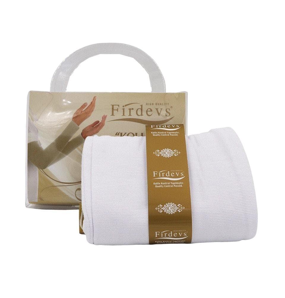 Firdevs Sleeves White Firdevs Long Jersey Arm Sleeves White