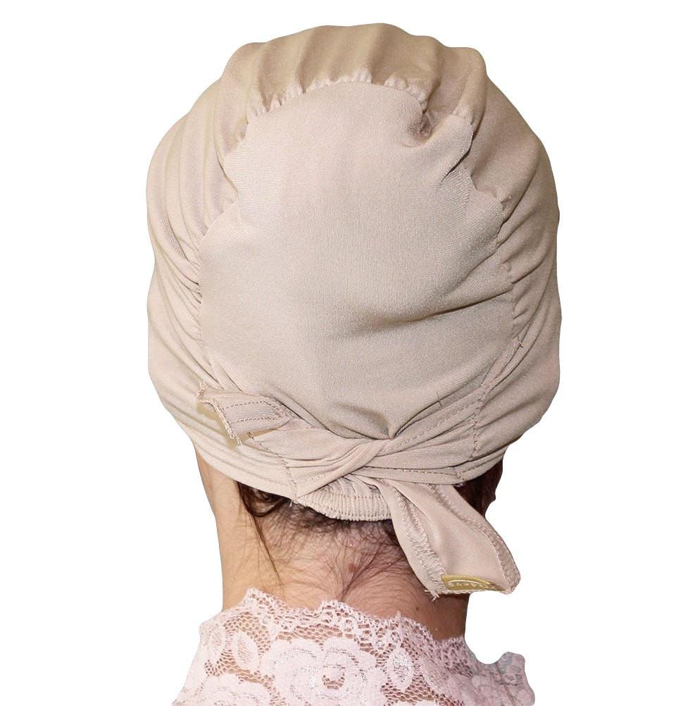 Firdevs Underscarf Beige Firdevs Satin Hijab Bonnet Underscarf Beige