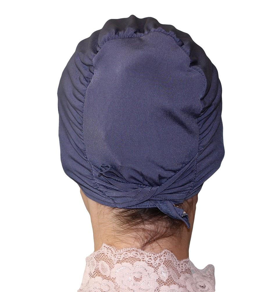 Firdevs Underscarf Firdevs Luxury Rhinestone Hijab Bonnet Underscarf Slate Blue - Modefa 