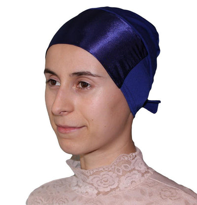 Firdevs Underscarf Firdevs Satin Hijab Bonnet Underscarf Royal Blue - Modefa 