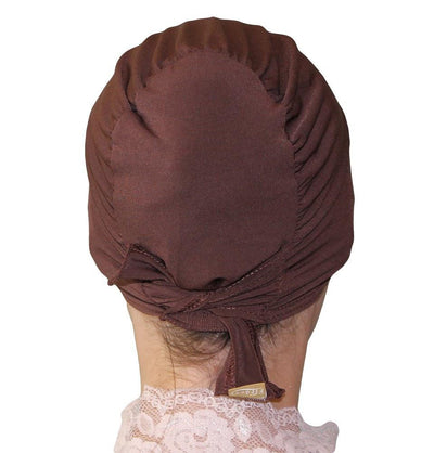 Firdevs Underscarf Firdevs Luxury Rhinestone Hijab Bonnet Underscarf Brown - Modefa 