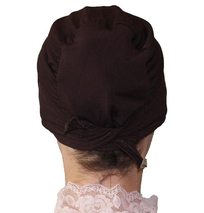 Firdevs Underscarf Firdevs Luxury Rhinestone Hijab Bonnet Underscarf Espresso Brown - Modefa 