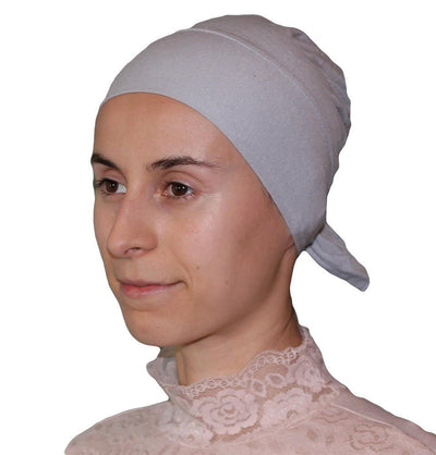 Firdevs Underscarf Grey Firdevs Luxury Jersey Hijab Bonnet Underscarf Light Grey