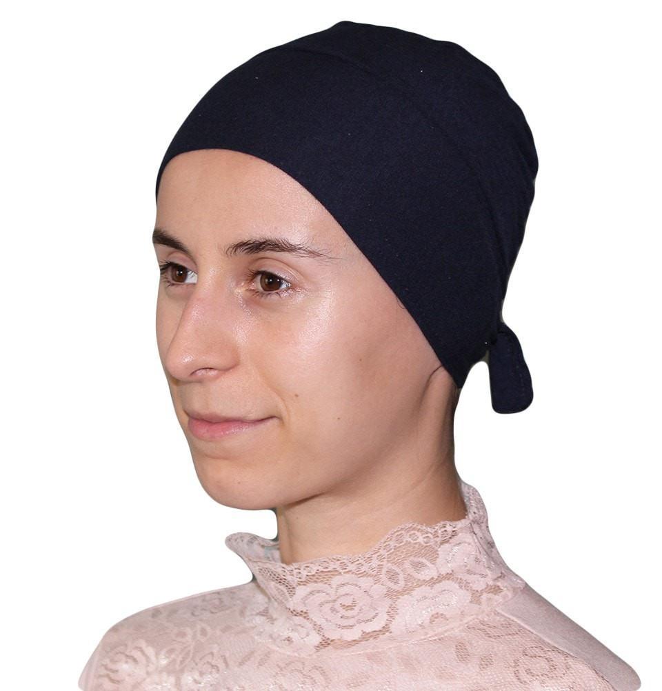 Firdevs Underscarf Navy Blue Firdevs Luxury Jersey Hijab Bonnet Underscarf Navy Blue